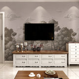 Nordic Wall Decor Grey Spring Hunting Full Size Mural Wallpaper, Custom-Made Clearhalo 'Wall Decor' 'Wall Mural' 918384