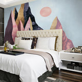 Decorative Mountain Mural Wallpaper Customized Wall Covering for Living Room Clearhalo 'Wall Decor' 'Wall Mural' 918699