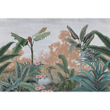 Tropical Botanical Leaf Wall Covering in Green Living Room Mural Wallpaper, Custom-Made Clearhalo 'Wall Decor' 'Wall Mural' 919296