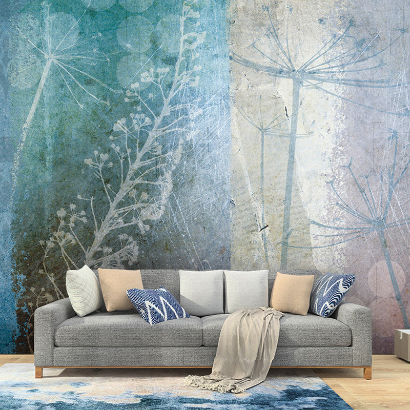 Moisture-Resistant Dandelion Wall Decor Non-Woven Fabric Nostalgic Wall Mural for Decoration Clearhalo 'Wall Decor' 'Wall Mural' 921540