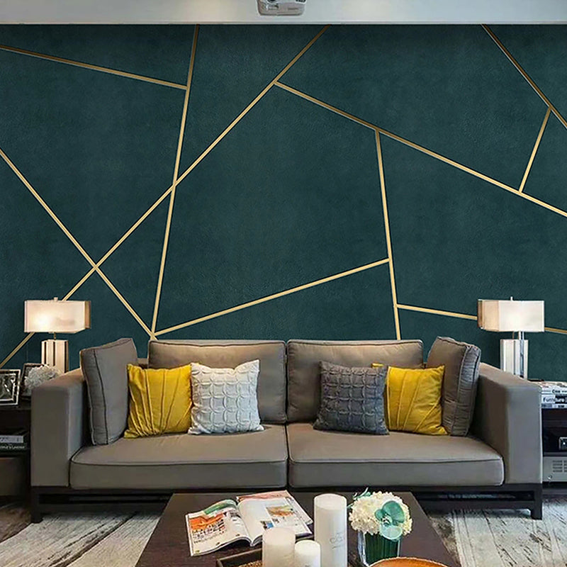 Contemporary Wall Murals for Fireplace, Geometries and Lines, Made to Measure Clearhalo 'Wall Decor' 'Wall Mural' 921763