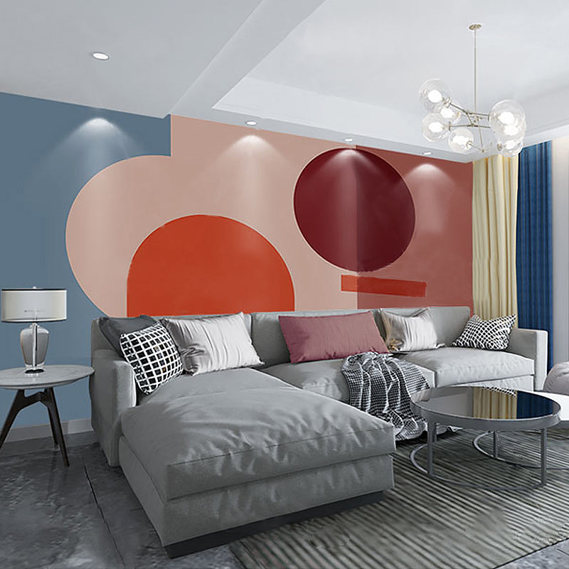 Full Size Wall Covering Unique Novelty Irregular Geometries Wall Mural in Multi-color Clearhalo 'Wall Decor' 'Wall Mural' 921788