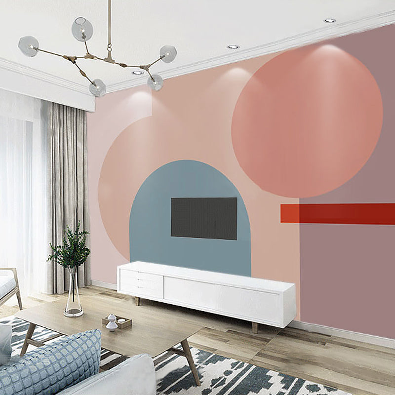 Full Size Wall Covering Unique Novelty Irregular Geometries Wall Mural in Multi-color Clearhalo 'Wall Decor' 'Wall Mural' 921793