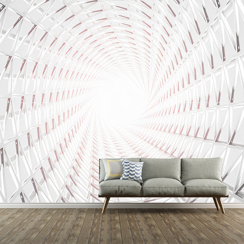 Illustration Style Big Wall Murals, 3D Endocentric Geometries Wall Covering for Gallery, Made to Measure Clearhalo 'Wall Decor' 'Wall Mural' 921926