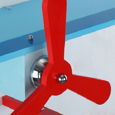 Kids Propeller Airplane Wall Light Metal Sconce Lamp in Blue and Red for Hallway Corridor Clearhalo 'Wall Lamps & Sconces' 'Wall Lights' Lighting' 92631