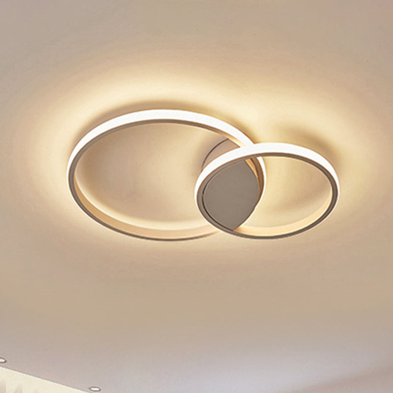 14"/19"/21.5" Wide Circular Corridor Flush Mount Light Acrylic LED Simplicity Ceiling Mounted Fixture, White Light Clearhalo 'Ceiling Lights' 'Close To Ceiling Lights' 'Close to ceiling' 'Flush mount' Lighting' 926450