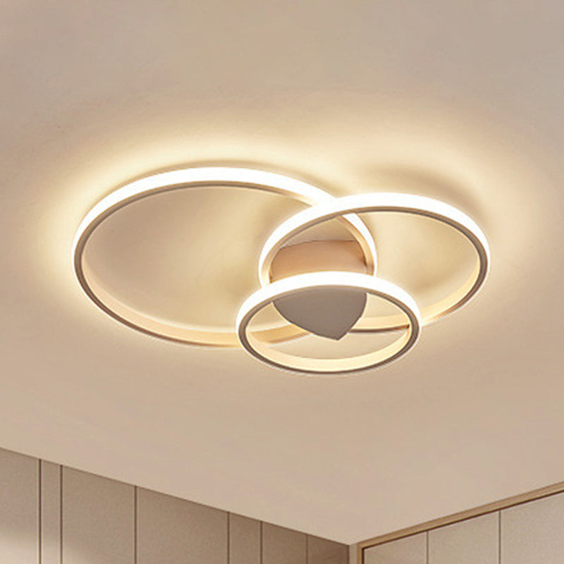 14"/19"/21.5" Wide Circular Corridor Flush Mount Light Acrylic LED Simplicity Ceiling Mounted Fixture, White Light Clearhalo 'Ceiling Lights' 'Close To Ceiling Lights' 'Close to ceiling' 'Flush mount' Lighting' 926451