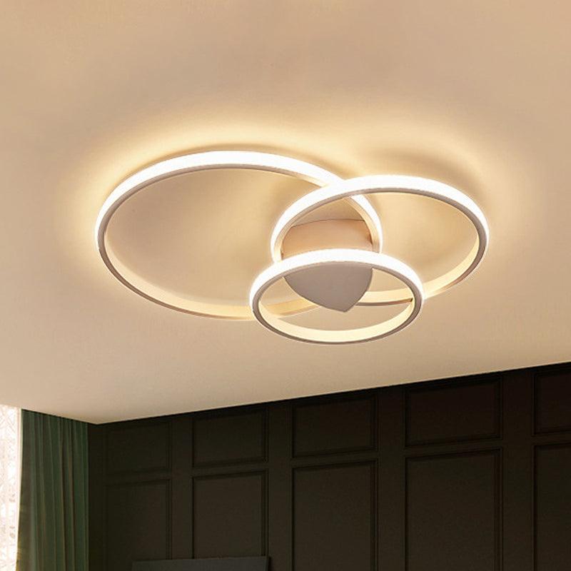 14"/19"/21.5" Wide Circular Corridor Flush Mount Light Acrylic LED Simplicity Ceiling Mounted Fixture, White Light Clearhalo 'Ceiling Lights' 'Close To Ceiling Lights' 'Close to ceiling' 'Flush mount' Lighting' 926452