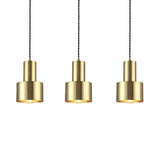 Brass Drum Shaped Ceiling Pendant Light Retro Style Metal 1 Light Living Room Hanging Lamp Clearhalo 'Art Deco Pendants' 'Cast Iron' 'Ceiling Lights' 'Ceramic' 'Crystal' 'Industrial Pendants' 'Industrial' 'Metal' 'Middle Century Pendants' 'Pendant Lights' 'Pendants' 'Tiffany' Lighting' 93095
