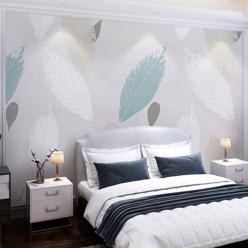 Beige Feather Wall Mural Water-Resistant Wall Covering for Accent Wall Clearhalo 'Wall Decor' 'Wall Mural' 961400