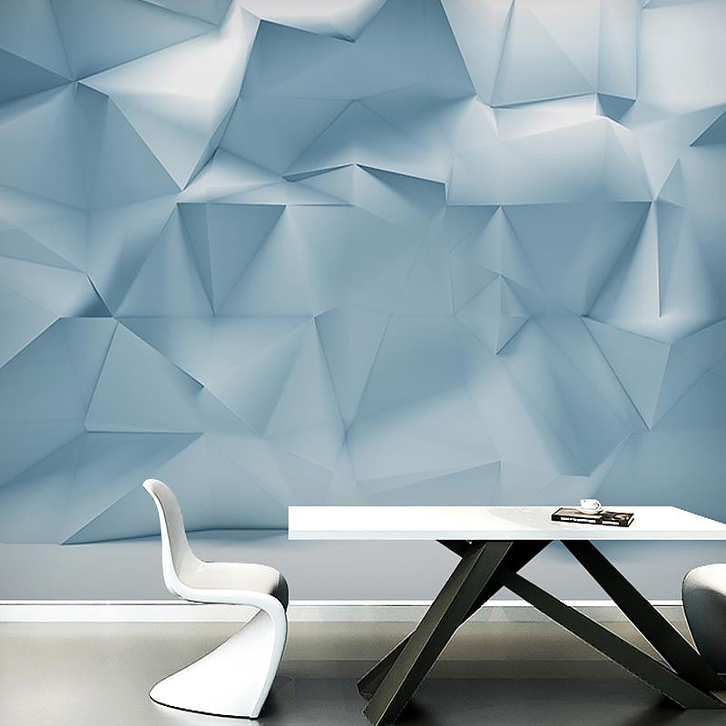 Full Wall Murals for Gallery 3D Irregular Geometries Wall Covering in Industrial Like Color, Stain-Resistant Clearhalo 'Wall Decor' 'Wall Mural' 961699