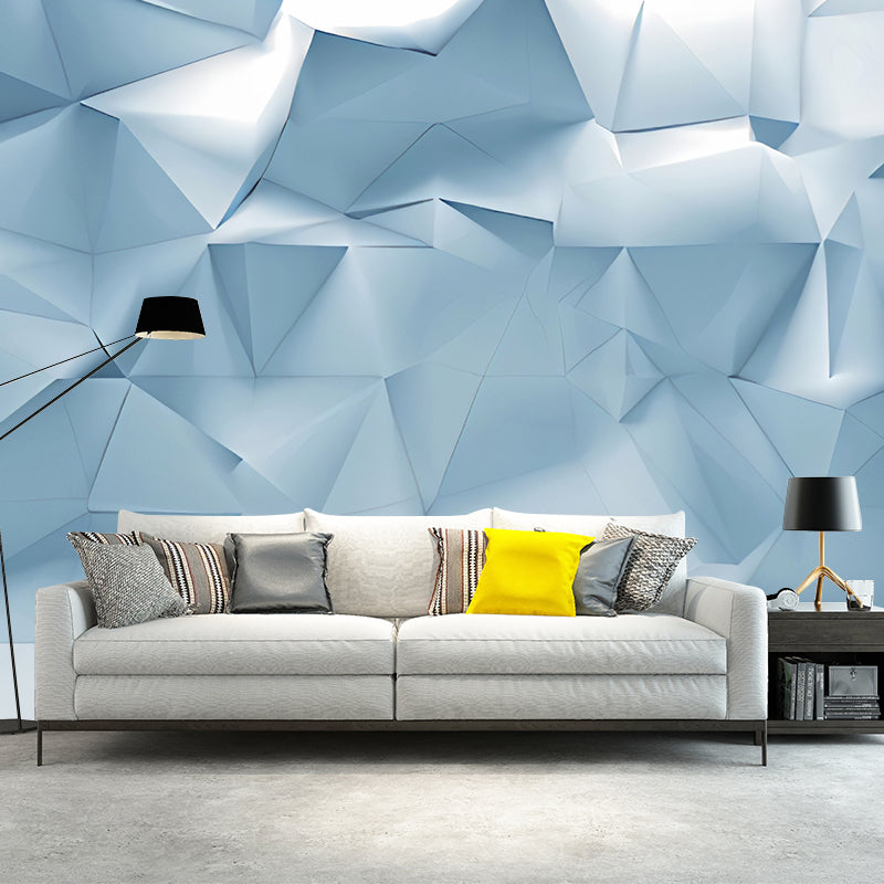 Full Wall Murals for Gallery 3D Irregular Geometries Wall Covering in Industrial Like Color, Stain-Resistant Clearhalo 'Wall Decor' 'Wall Mural' 961700