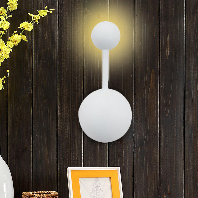 1/2 Lights Bedroom Wall Sconce with Molecular Acrylic Shade White Reading Wall Lamp in Warm/White Light Clearhalo 'Modern wall lights' 'Modern' 'Wall Lamps & Sconces' 'Wall Lights' Lighting' 962090