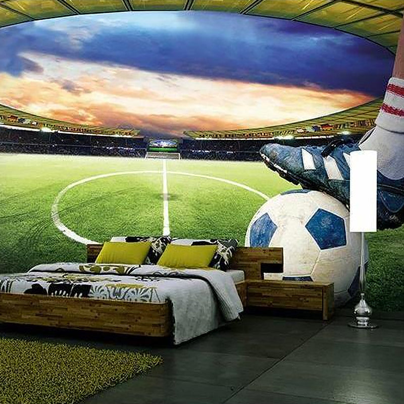 Decorative Football Field Wall Art Non-Woven Fabric Wall Decor for Bedroom Clearhalo 'Wall Decor' 'Wall Mural' 962384