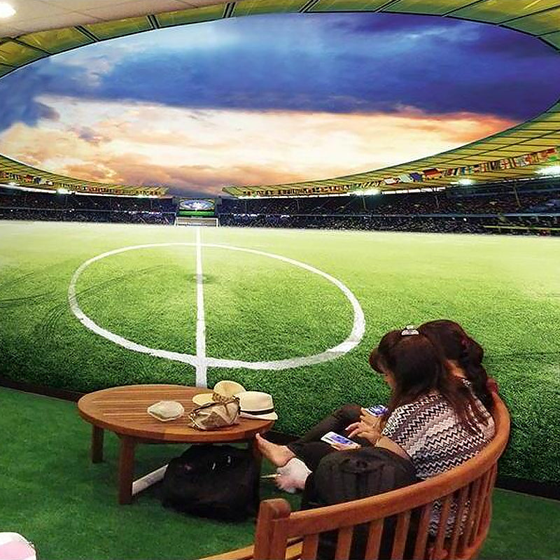 Decorative Football Field Wall Art Non-Woven Fabric Wall Decor for Bedroom Clearhalo 'Wall Decor' 'Wall Mural' 962389