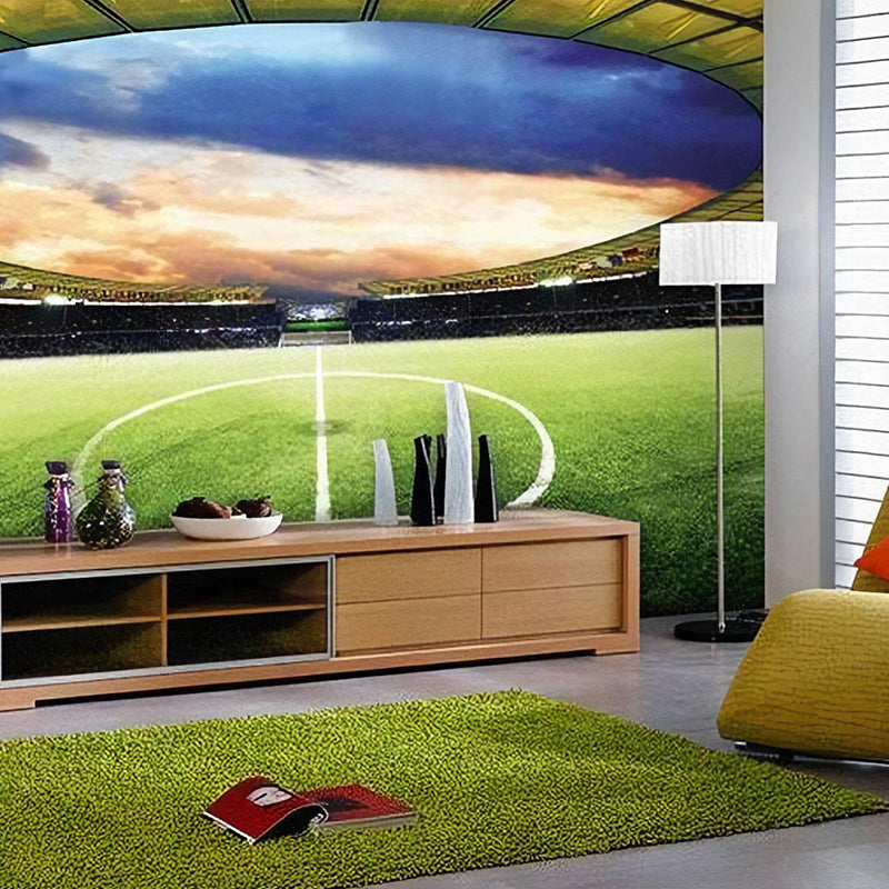 Decorative Football Field Wall Art Non-Woven Fabric Wall Decor for Bedroom Clearhalo 'Wall Decor' 'Wall Mural' 962390