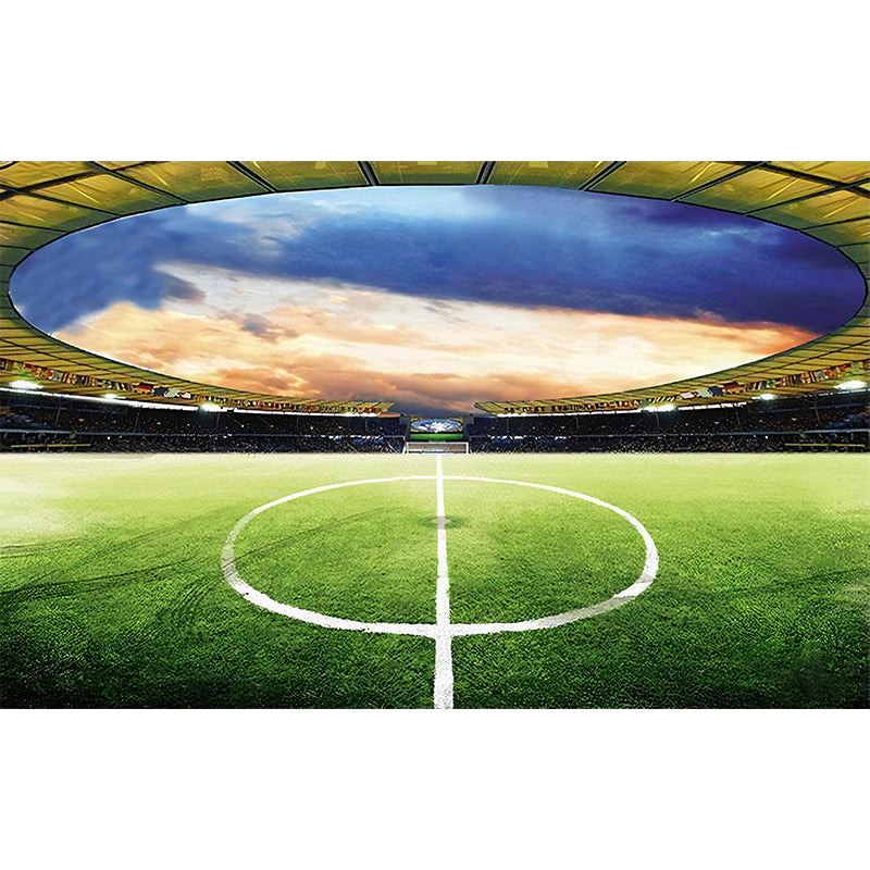 Decorative Football Field Wall Art Non-Woven Fabric Wall Decor for Bedroom Clearhalo 'Wall Decor' 'Wall Mural' 962391