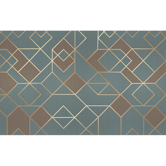 Geometries Wall Art in Dark Green, Contemporary Wall Mural for Accent Wall Clearhalo 'Wall Decor' 'Wall Mural' 962623