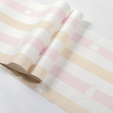 20.5" x 33' Stripe Wallpaper for Kids' Bedroom Modernism Cloud Wall Decor in Soft Color, Water Resistant Clearhalo 'Wall Decor' 'Wallpaper' 962790