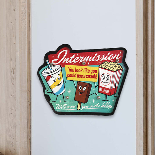 Ice Cream and Popcorn Sign Night Light Retro Style Iron Green LED Wall Mounted Lamp for Shop Clearhalo 'Night Lights' 'Wall Lights' Lighting' 964245