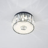 Simple Style Cylinder Ceiling Flush Mount Clear Rectangle-Cut Crystal LED Balcony Flush Lighting Clearhalo 'Ceiling Lights' 'Close To Ceiling Lights' 'Close to ceiling' 'Flush mount' Lighting' 979698