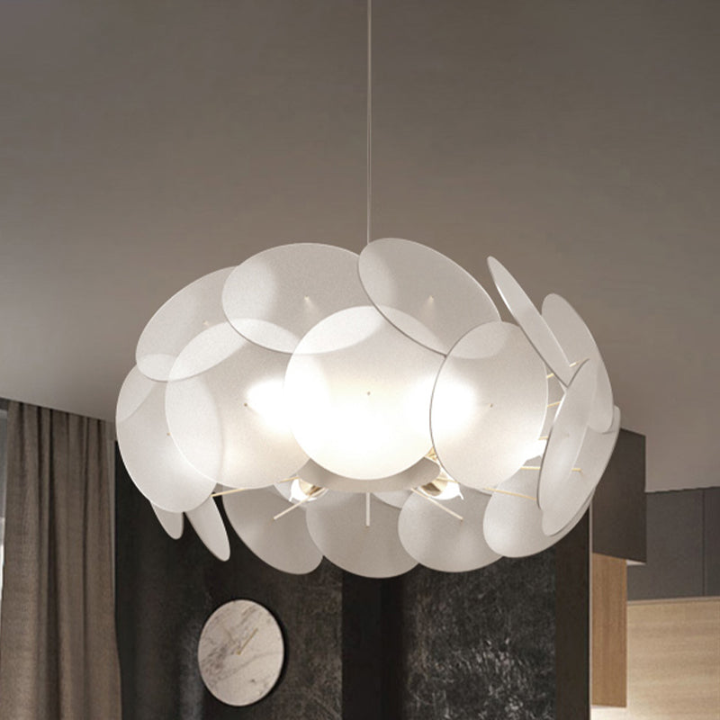 Cloud-Like Acrylic Hanging Light Kit Contemporary LED White Ceiling Pendant Lamp for Bedroom Clearhalo 'Ceiling Lights' 'Modern Pendants' 'Modern' 'Pendant Lights' 'Pendants' Lighting' 983294