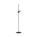 Tube Floor Lighting Post Modern Metal Black and Gold LED Standing Floor Lamp for Living Room Clearhalo 'Floor Lamps' 'Lamps' Lighting' 983425