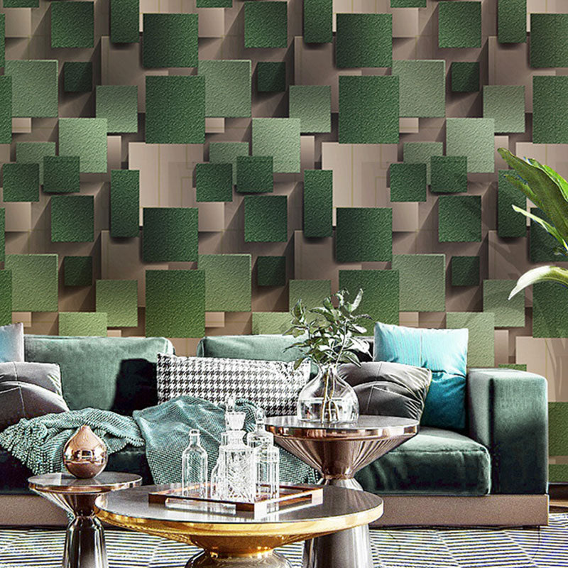 3D Print Cube Wall Covering for Meeting Room Decor Nordic Wallpaper Roll, 33' by 20.5" Clearhalo 'Wall Decor' 'Wallpaper' 984909