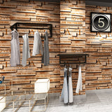 Retro Letters Vinyl Wallpaper Roll for Bar Decoration, Neutral Color, 20.5" by 33' Clearhalo 'Country wall decor' 'Rustic' 'Wallpaper' Wall Decor' 986526