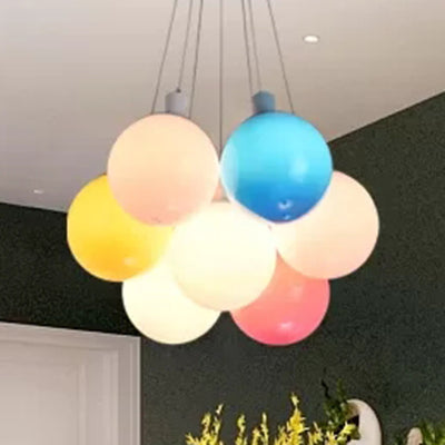 Balloon Restaurant Pendant Light Plastic Kids Modern Multi-Colored Hanging Light Clearhalo 'Ceiling Lights' 'Pendant Lights' 'Pendants' Lighting' 98748