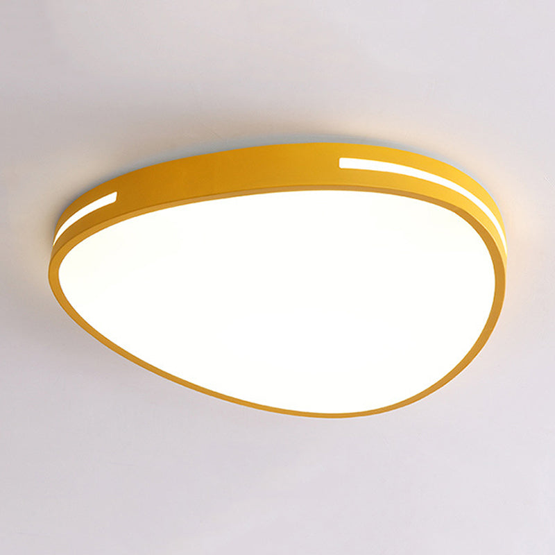 Nordic Flat Teardrop Flush Mount Light Acrylic LED Ceiling Light for Kindergarten Bedroom Clearhalo 'Ceiling Lights' 'Close To Ceiling Lights' 'Close to ceiling' Lighting' 990892