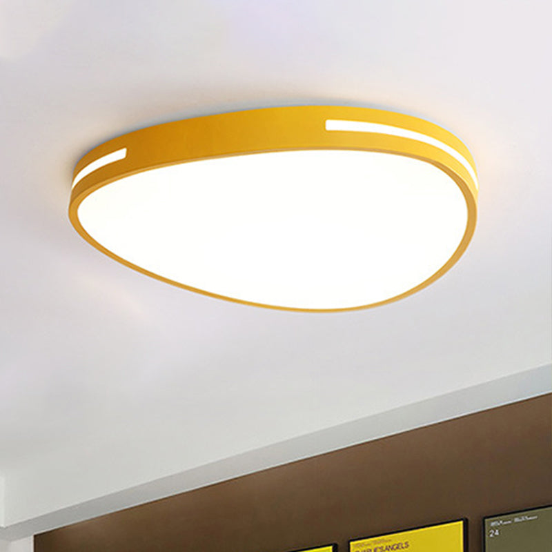 Nordic Flat Teardrop Flush Mount Light Acrylic LED Ceiling Light for Kindergarten Bedroom Clearhalo 'Ceiling Lights' 'Close To Ceiling Lights' 'Close to ceiling' Lighting' 990893