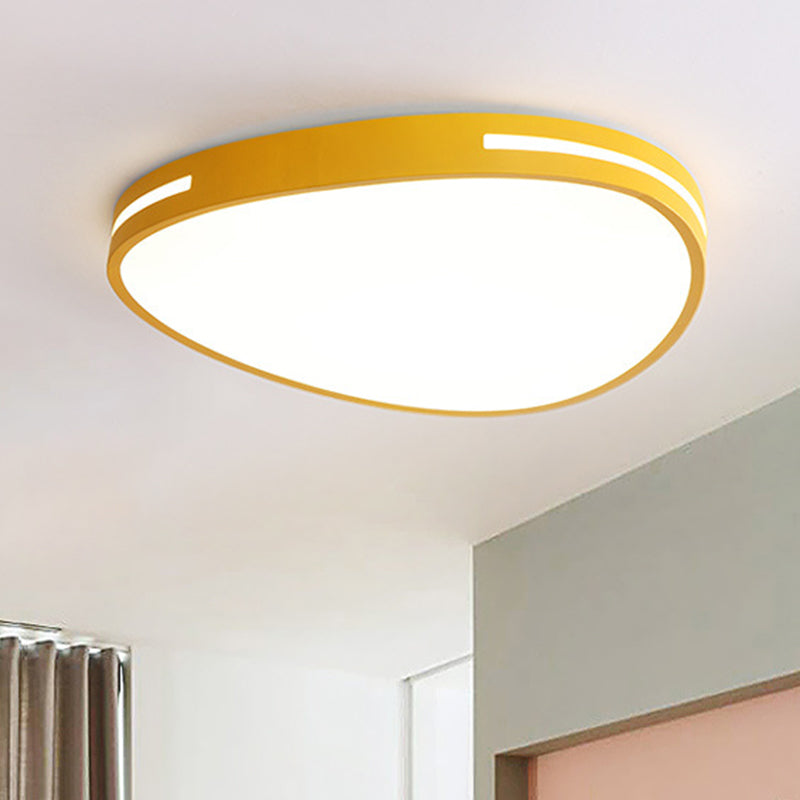 Nordic Flat Teardrop Flush Mount Light Acrylic LED Ceiling Light for Kindergarten Bedroom Clearhalo 'Ceiling Lights' 'Close To Ceiling Lights' 'Close to ceiling' Lighting' 990894