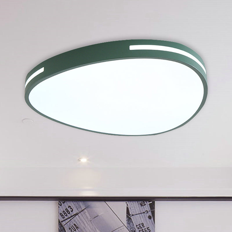 Nordic Flat Teardrop Flush Mount Light Acrylic LED Ceiling Light for Kindergarten Bedroom Clearhalo 'Ceiling Lights' 'Close To Ceiling Lights' 'Close to ceiling' Lighting' 990899