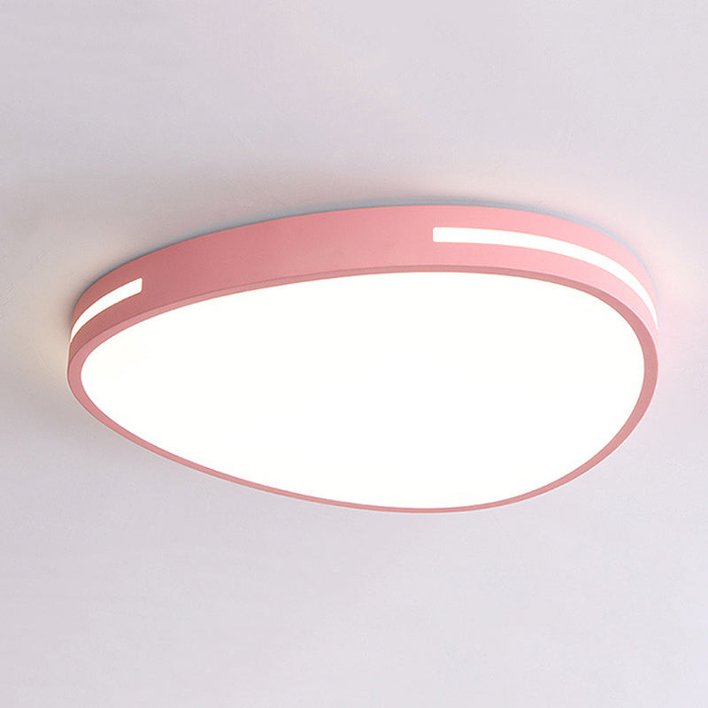 Nordic Flat Teardrop Flush Mount Light Acrylic LED Ceiling Light for Kindergarten Bedroom Clearhalo 'Ceiling Lights' 'Close To Ceiling Lights' 'Close to ceiling' Lighting' 990900