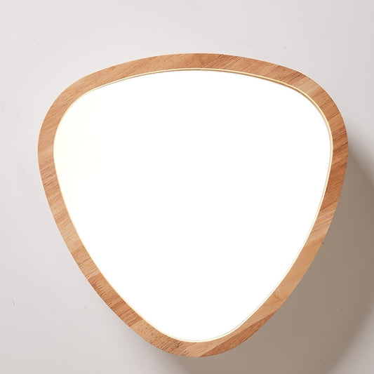 Lovely Teardrop Flush Ceiling Light Wood & Acrylic LED Ceiling Fixture for Boys Bedroom Clearhalo 'Ceiling Lights' 'Close To Ceiling Lights' 'Close to ceiling' Lighting' 990911