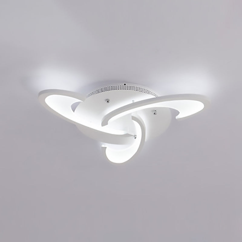 Windmill Flush Ceiling Light Fixture Modern Acrylic 3/6/12-Light Living Room Flushmount Lighting in Warm/White/Natural Light Clearhalo 'Ceiling Lights' 'Close To Ceiling Lights' 'Close to ceiling' 'Semi-flushmount' Lighting' 991335